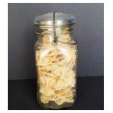 Clear Quart Canning Jar / Metal Bale