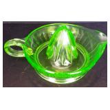 Depression Era Green Vaseline Juicer / Reamer