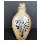 Vintage Rowe Pottery Crock Whiskey Bottle