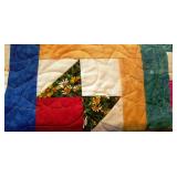 Hand Made King Size Machine Stitched Quilt / New