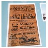 Framed Galveston, TX, Ephemera