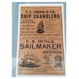 Framed Galveston, TX, Ephemera