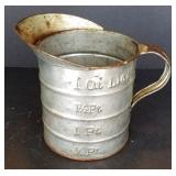 Vintage Aluminum Measuring Pitcher