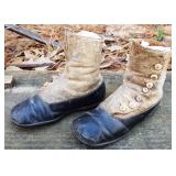Pair of Antique Baby Boots