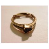 14K Amethyst & Diamond Ring