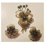 Costume Brooch & Clip-On Earrings