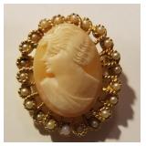 Vintage Cameo Brooch