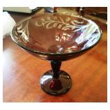 Antique Compote w/ Sterling Accents
