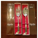 Large Spode Christmas Spoon & Fork