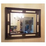 Large Antique Mahogany Mirror