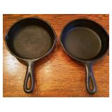 Two 6" Cast Iron Skillets