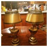 Pair of Brass Lamps
