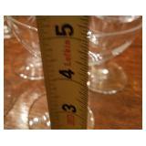 Vintage Etched Glass Stems