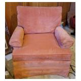 Vintage Pink / Peach Upholstered Chair