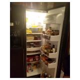 Black GE "Eterna Series" Double Door Refrigerator / Ice Maker Works Good