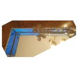 Beautiful Stained Glass Vanity Tray / Butterfly on Edge