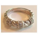Vintage Judith Ripka Sterling CZ Ring