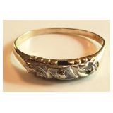 14 K White & Yellow Gold "Lamour" Ring