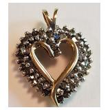 10 K Yellow Gold & Diamond Pendant