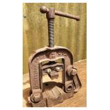 Antique "Littlestown, H & F Co." Pipe Cutting Vise