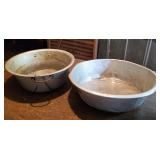 Two Vintage Aluminum Pans