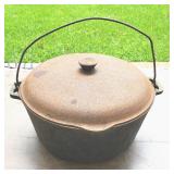 Ex. Large, # 12,13-1/2"  Cast Iron Dutch Oven