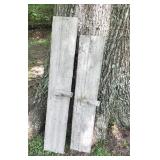 Two Large Concrete Screeding Tools