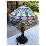Vintage Stained Glass Lamp