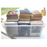 Tub of Hard Back & Paper Back Books / Novels