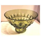 Vintage Thumbprint Footed Bowl