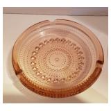 Vintage Pink Hobnail Ashtray