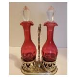 Vintage Fenton Cruet Set