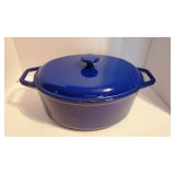 Heavy Duty Blue Enamel Dutch Oven