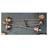 Lot of Stainless Steel Restaurant Light Fixtures / No Globes