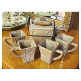 Vintage Pier I Pottery Tea Set