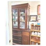 Large Mahogany China Cabinet