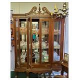 Antique Claw Foot Curio Cabinet