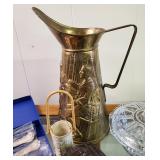 Box Lot of Brass & Glass