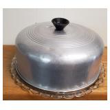 Cake Plate w/ Metal Lid