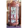Mahogany Curved Front Curio Cabinet