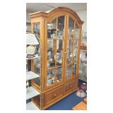 Modern Light Wood Display Cabinet