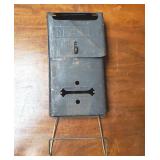 Black Metal Mail Box