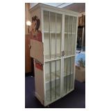White Display Cabinet / Made From Old Doors