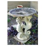 Concrete Bird Bath / As Is