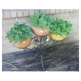 Plant Stand w/ Flower Pots