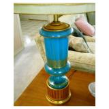 1 of 2 Matching Teal Lamps