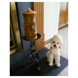 Lg. Candle Stand / Cer. Poode