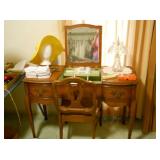 Vanity w/ Fold Down Mirror