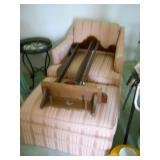 Chair & Ottoman / Plate Shelf