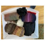 hats, gloves, scarves